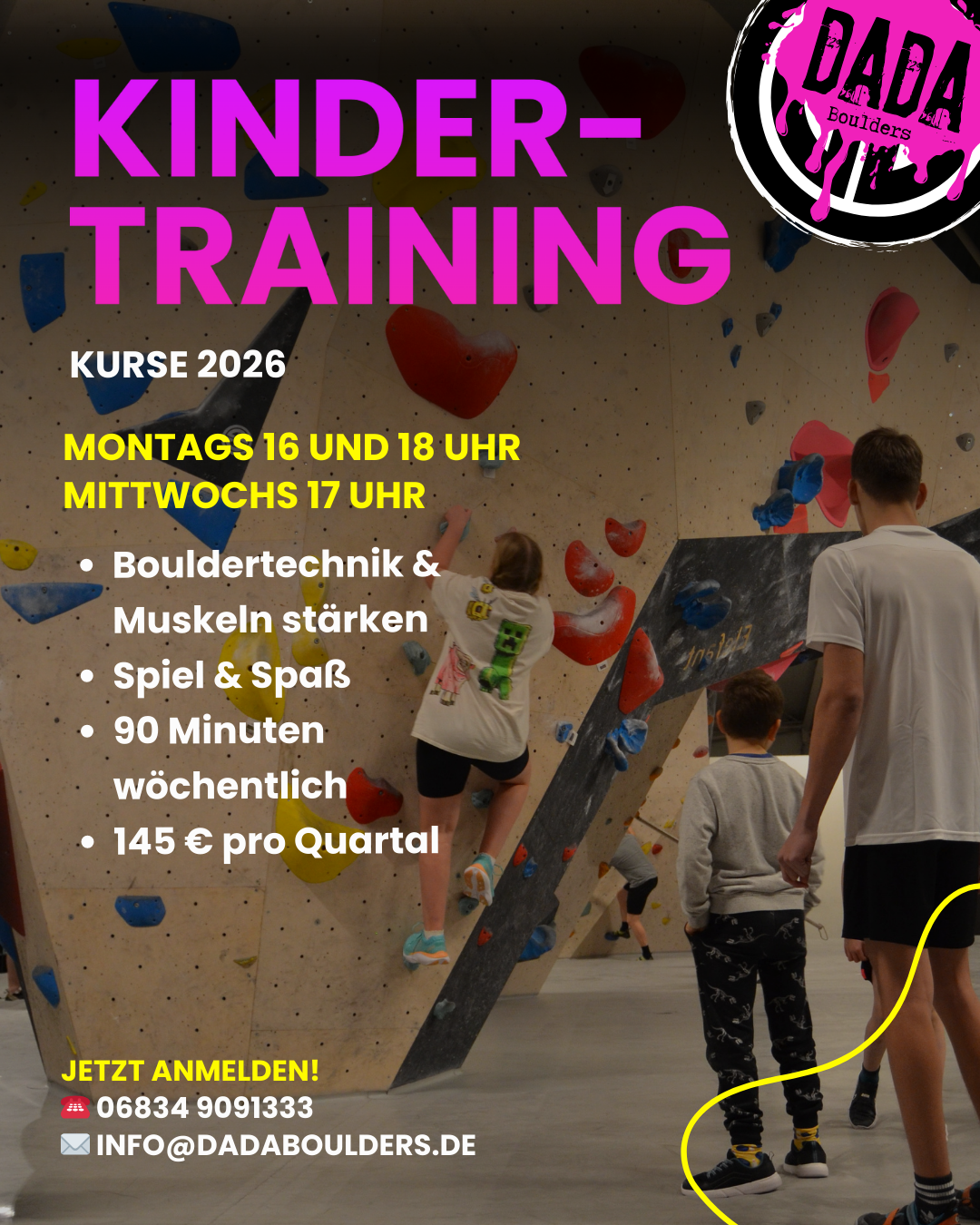 Kinder Training Boulder Training
