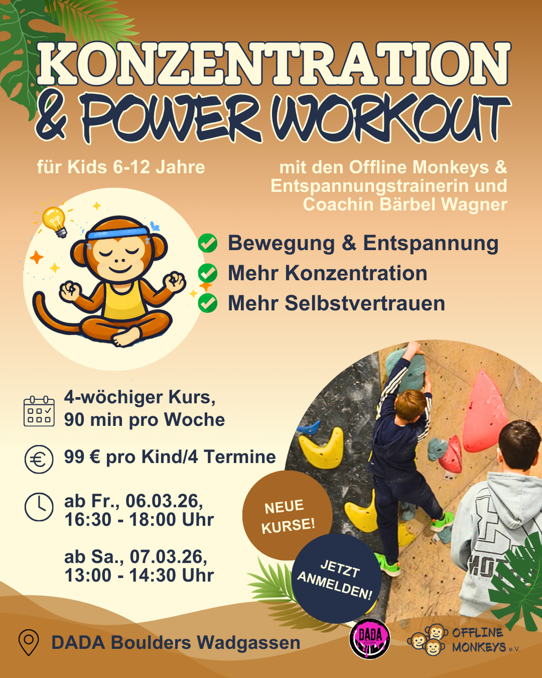 Konzentration und Power Workout Kurs ADHS Autismus Bewegung