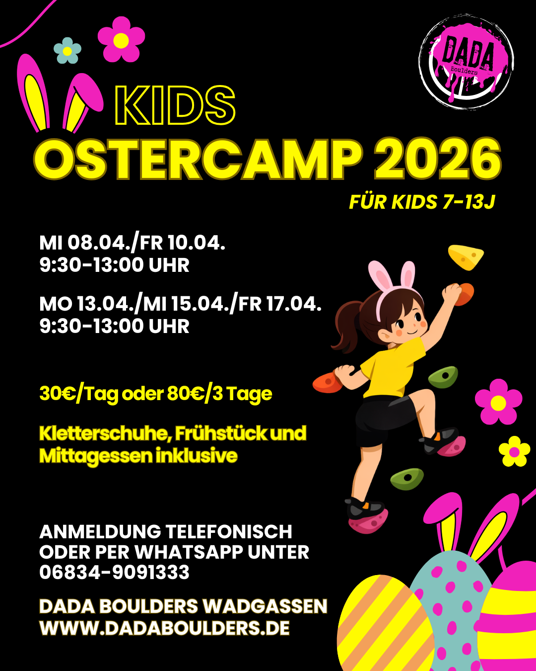 Ostercamp Bouldern Kinder Kindercamp Ferien